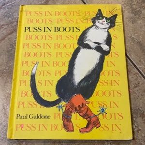 Vintage Puss in Boots by Paul Galdone Classics HC hard cover‎ book